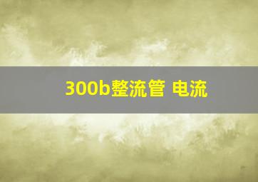 300b整流管 电流